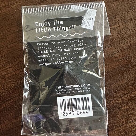 NWT These are things - dog lover enamel pin - Picture 2 of 2